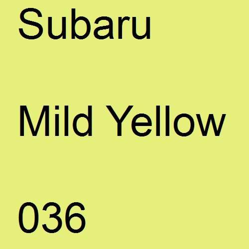 Subaru, Mild Yellow, 036.